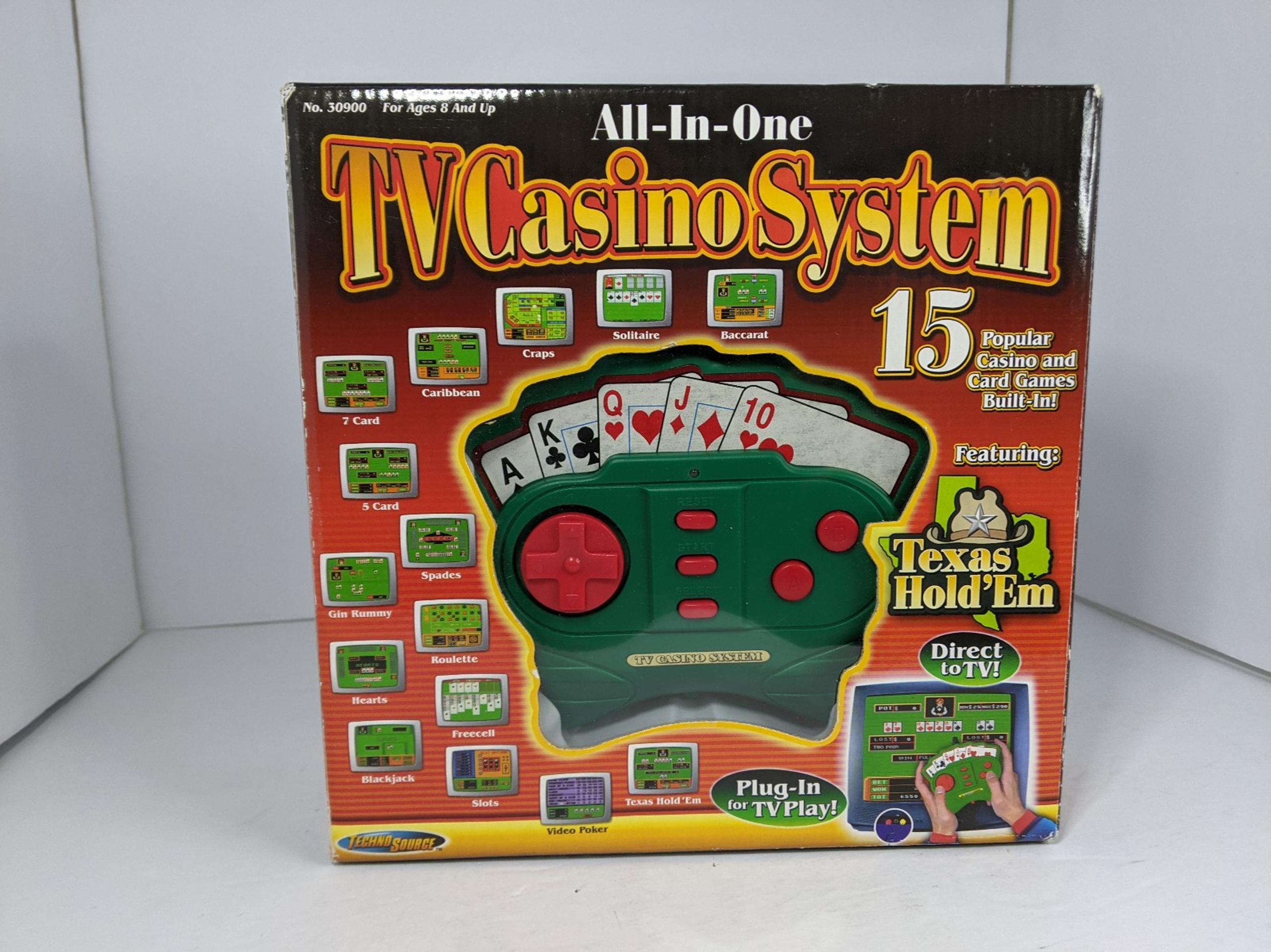 Techno Source All-in-One TV Casino System Plug-In Play 15 Games (2004)