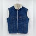 Vintage Levi's Denim Sherpa Lined Trucker Vest Jacket Men M - Made in USA