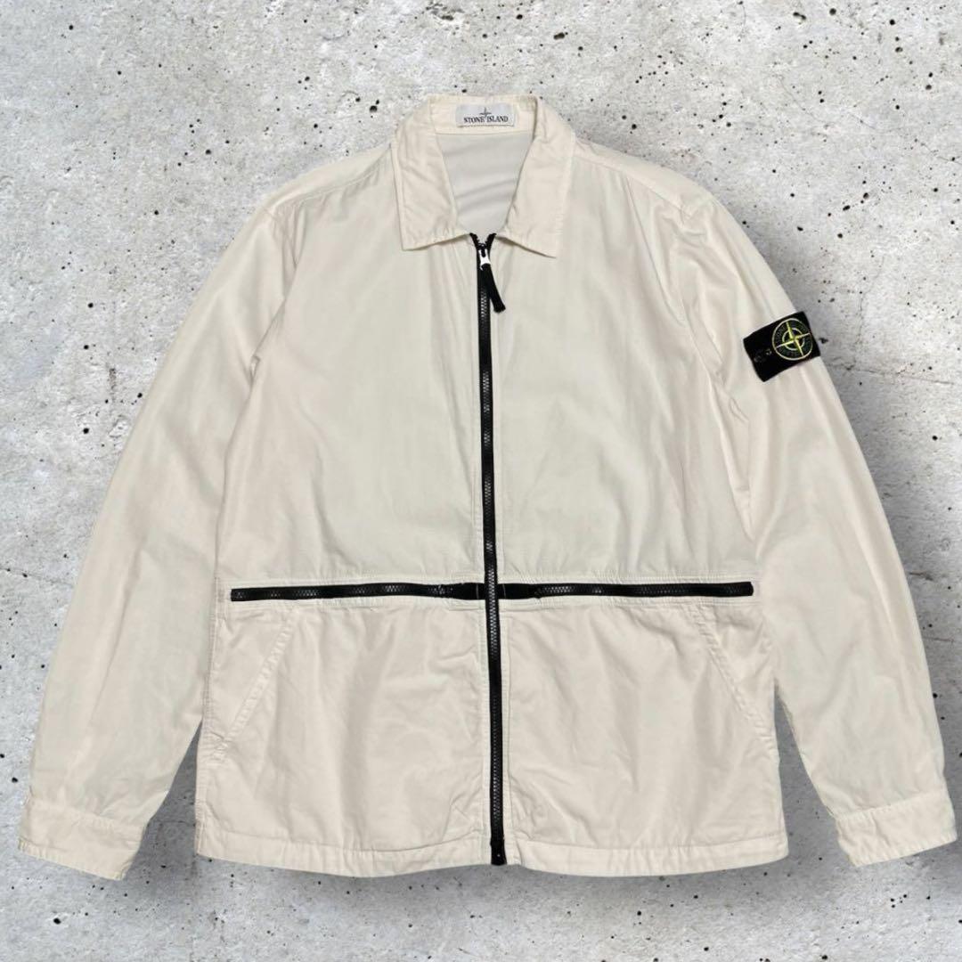 STONE ISLAND Oversized Jacket Cross Zip Cross Overshirt