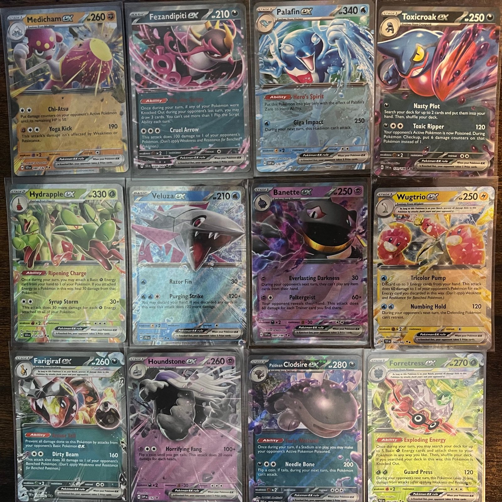 Fezandipiti ex Pokemon Card Lot (12) SV era ex