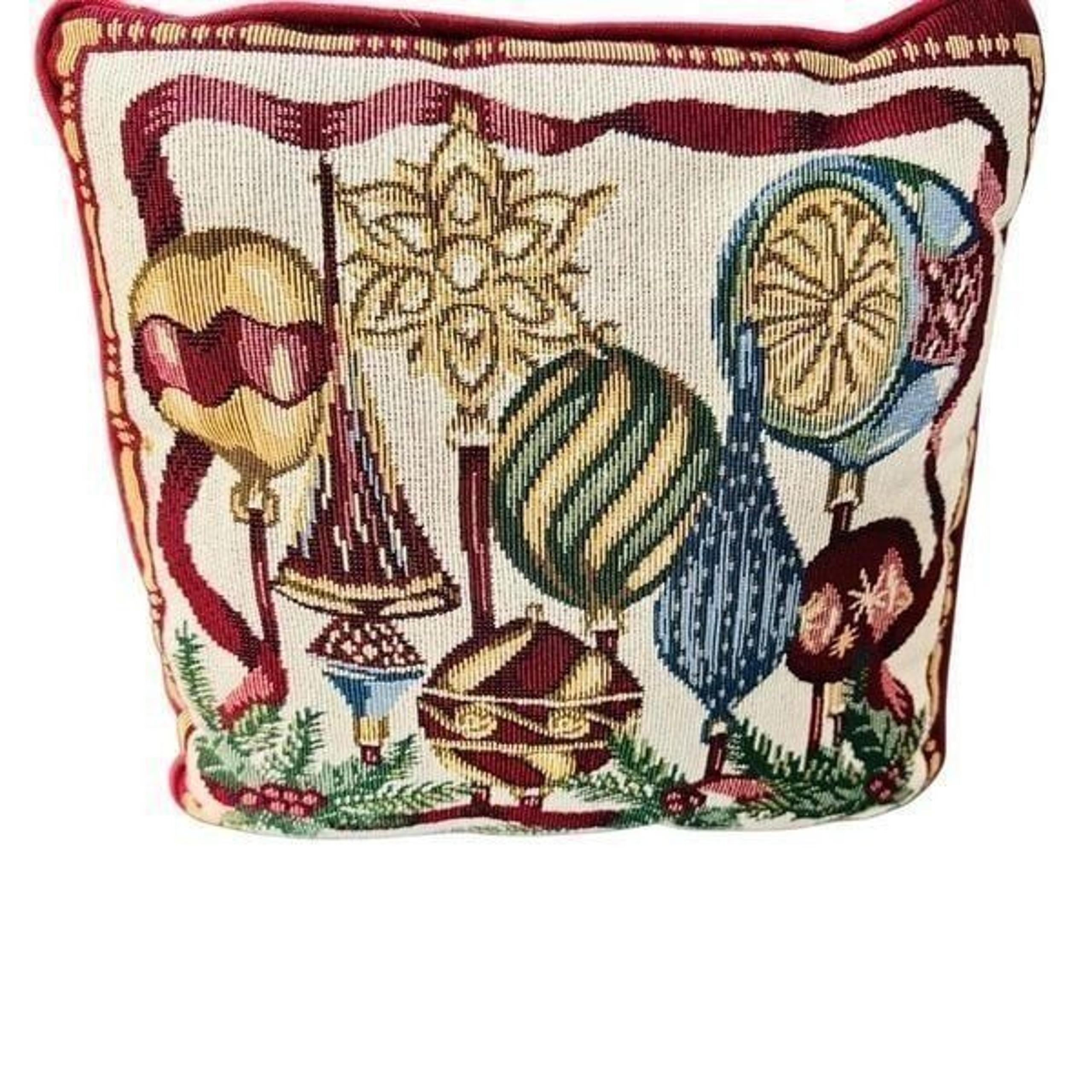 Tapestry Christmas ornaments decorative pillow