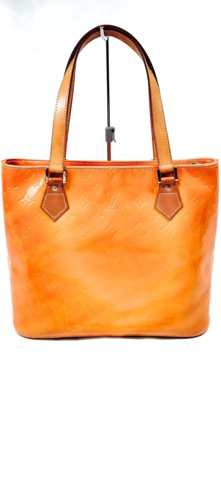 Louis Vuitton LV Hand Bag Houston Orange Vernis