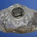 Jane August Metallic Silver Hobo Bag Genuine Leather Made in Italy
