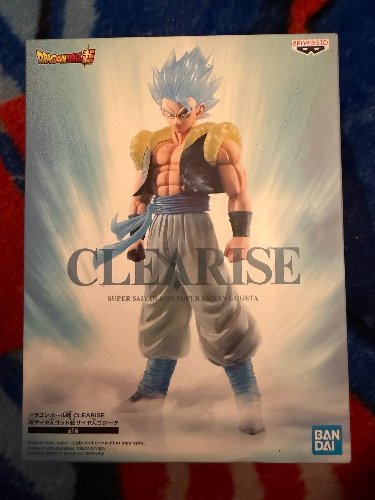 Dragon Ball Super Clearise Super Saiyan God Gogeta Figure Bandai Banpresto