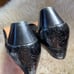 Salvatore Ferragamo Black Crocodile Patent Leather Vara Bow Block Heel Pumps 8