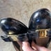 Salvatore Ferragamo Black Crocodile Patent Leather Vara Bow Block Heel Pumps 8