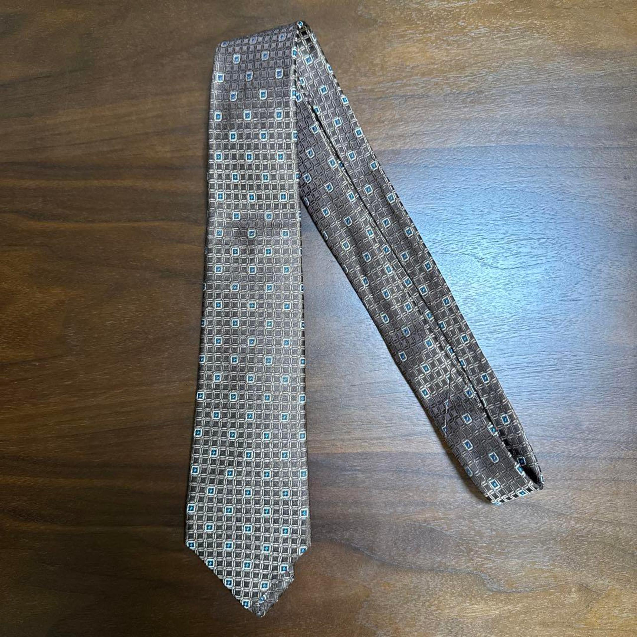 KITON Plaid Silk Tie