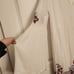 Free People Te Amo White Boho Dress Flowy Sleeves Embroidered Flowers Size S