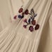 Free People Te Amo White Boho Dress Flowy Sleeves Embroidered Flowers Size S