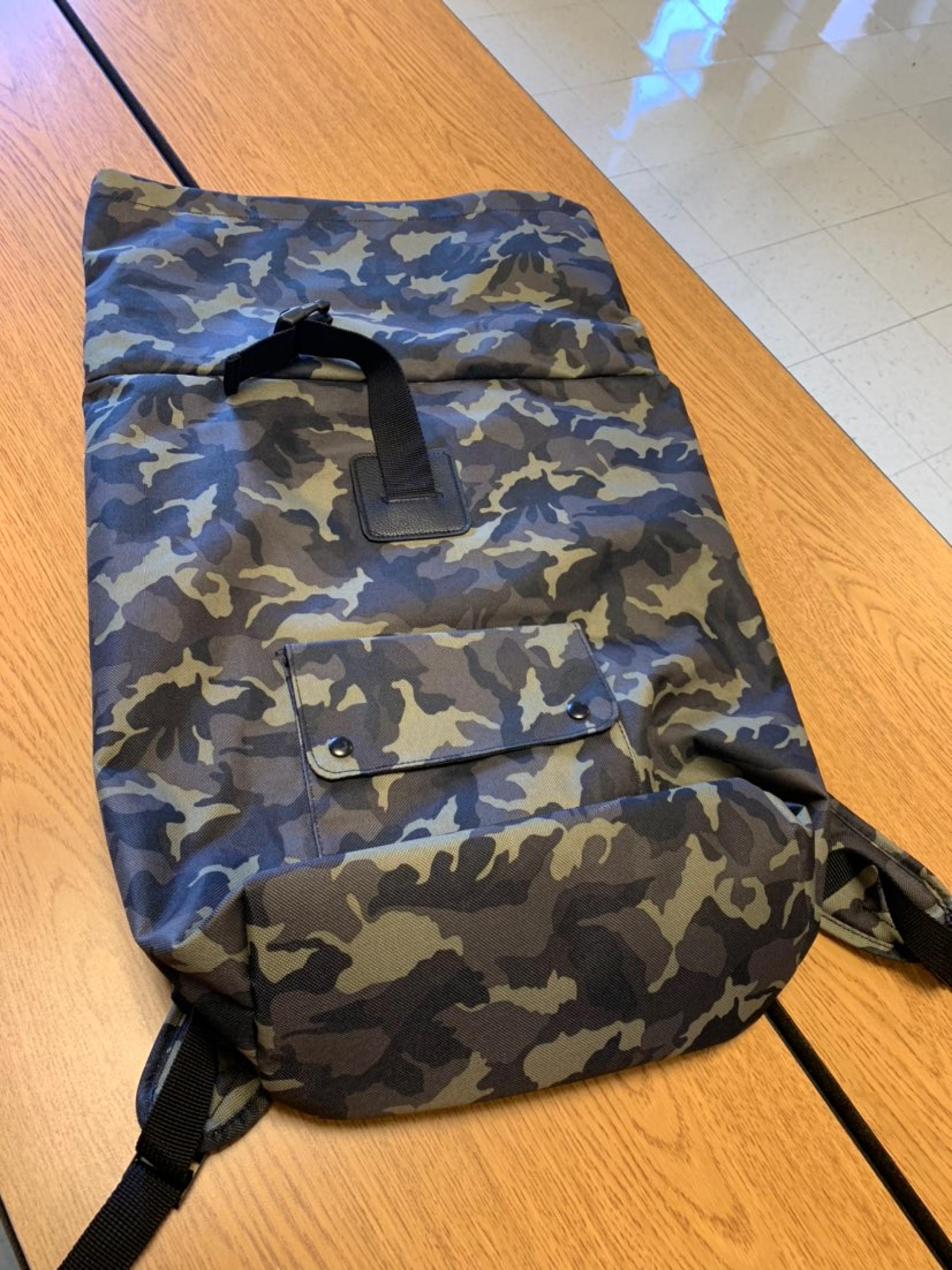Camo green backpack