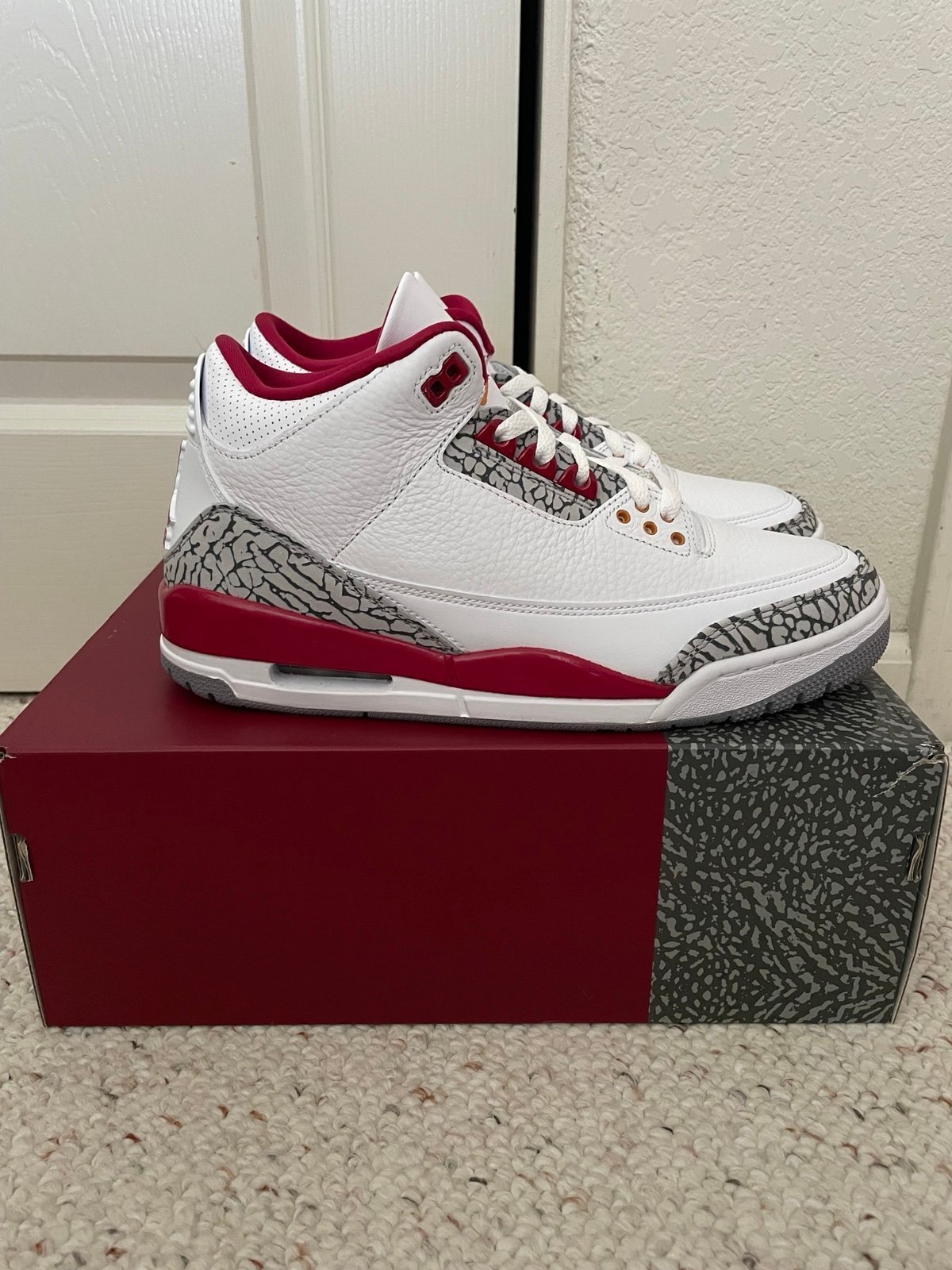 BRAND NEW Jordan 3 Cardinal Red