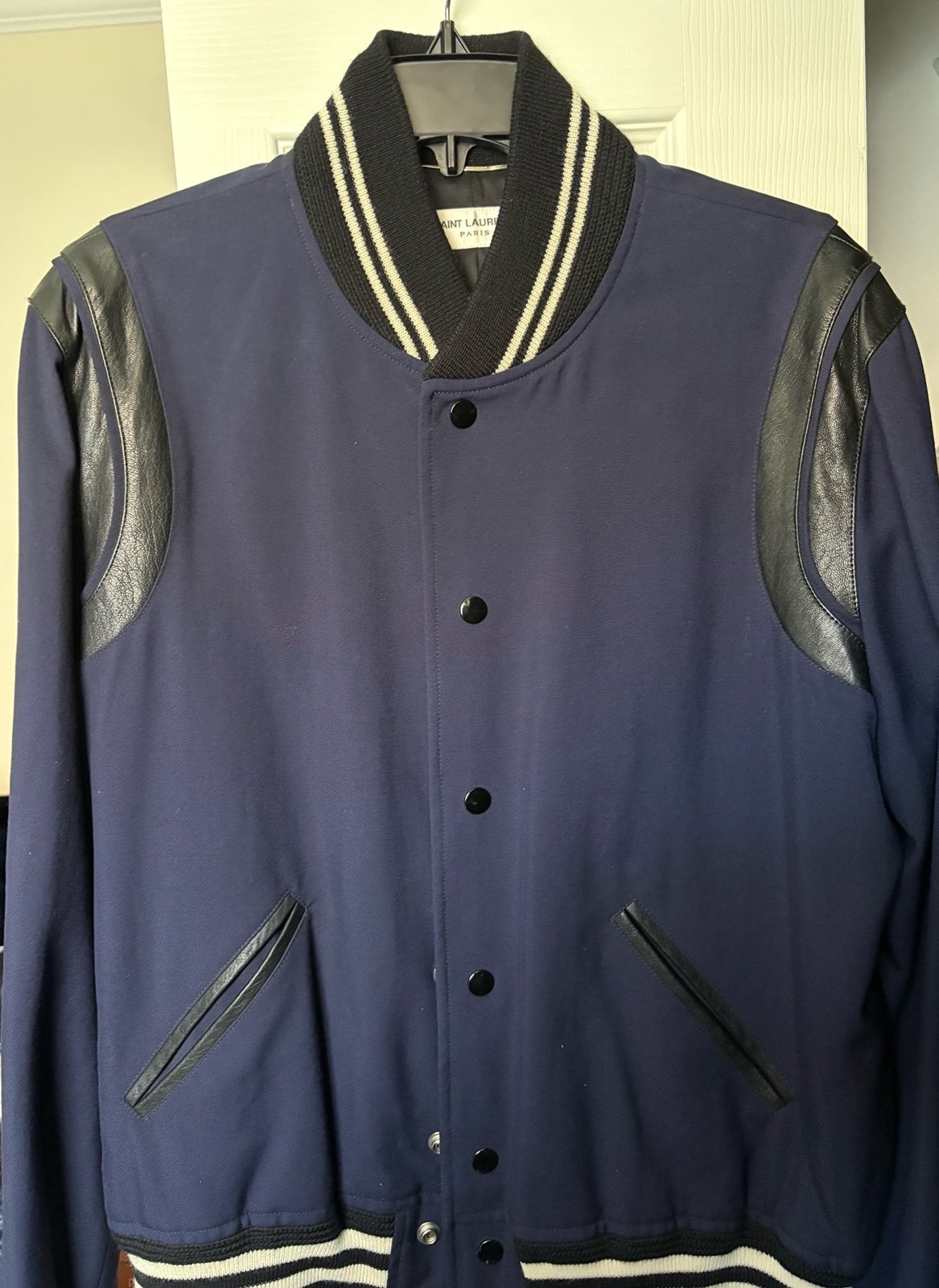 Saint Laurent Teddy Bomber Navy Size 52