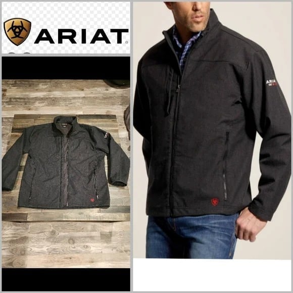 NWOT Ariat Charcoal FR Vernon Jacket Men Size XXLg Tall