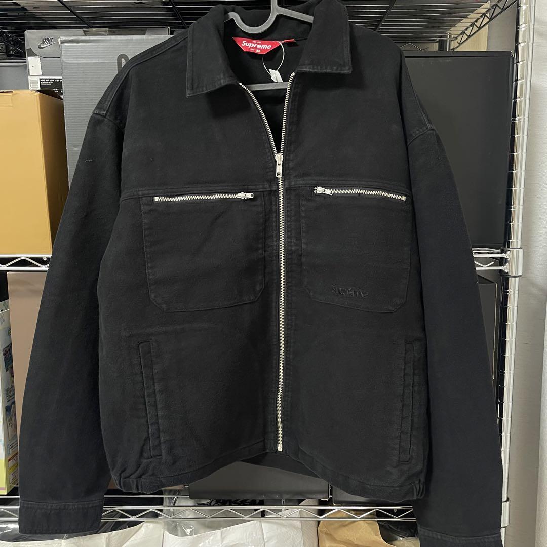 Supreme Moleskin Work Jacket Black