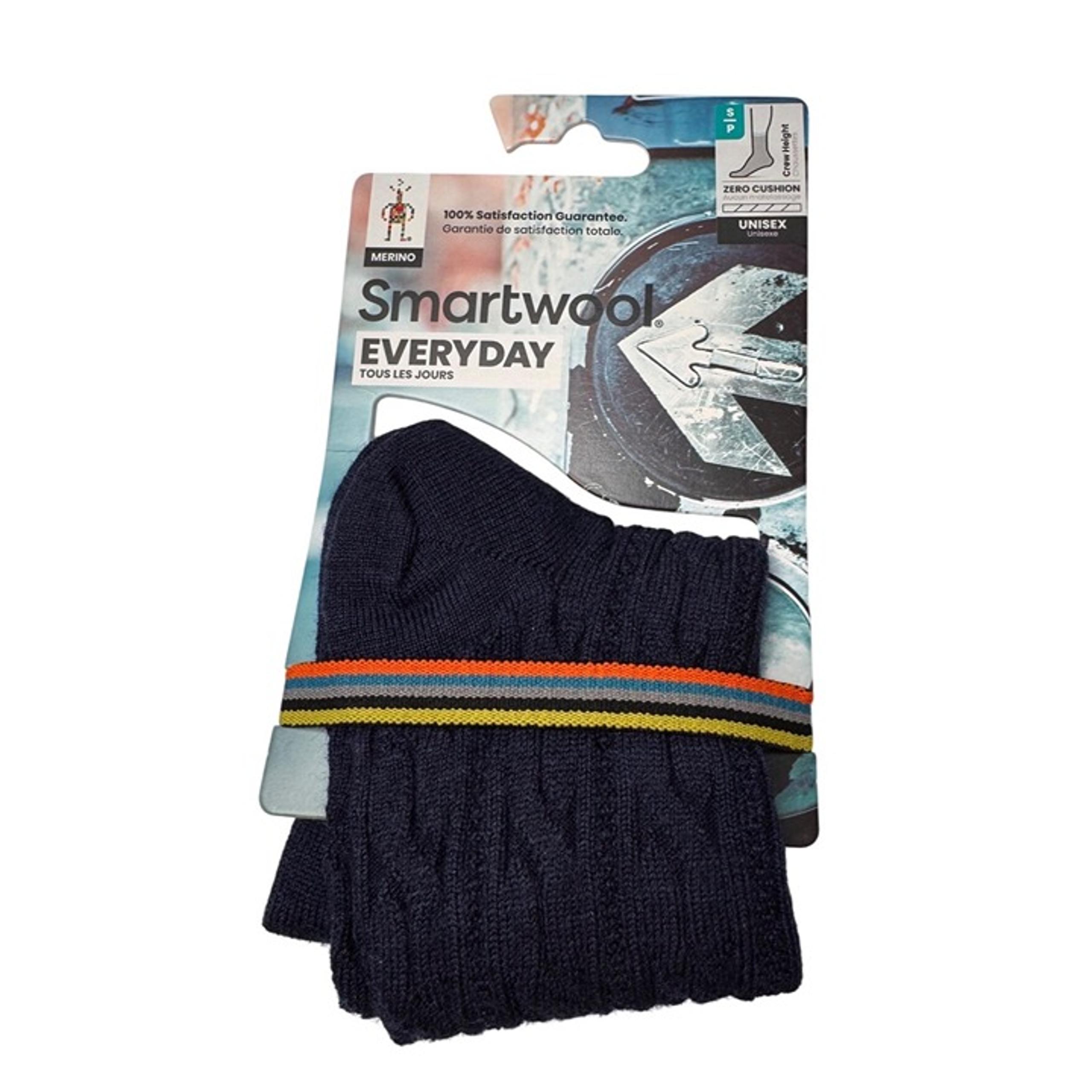 Smartwool Everyday Size Small Zero Cushion Crew Height Navy Blue NWT
