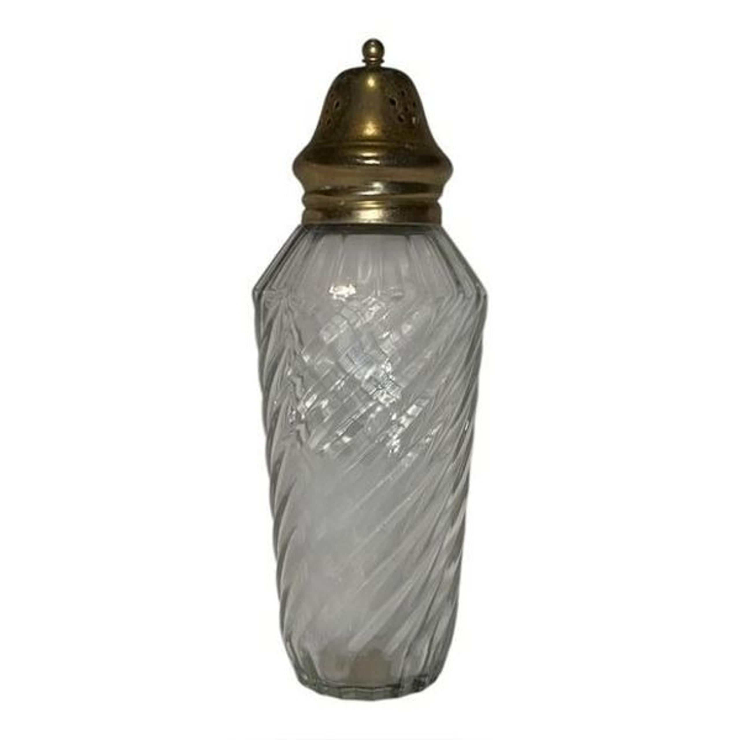Jean Nate Vintage Glass Shaker Bottle 4 Oz. Empty EUC