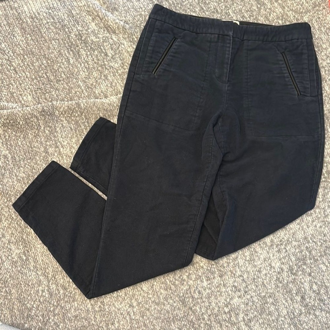 EUC Billy Reid navy 100% cotton straight leg pant size 4