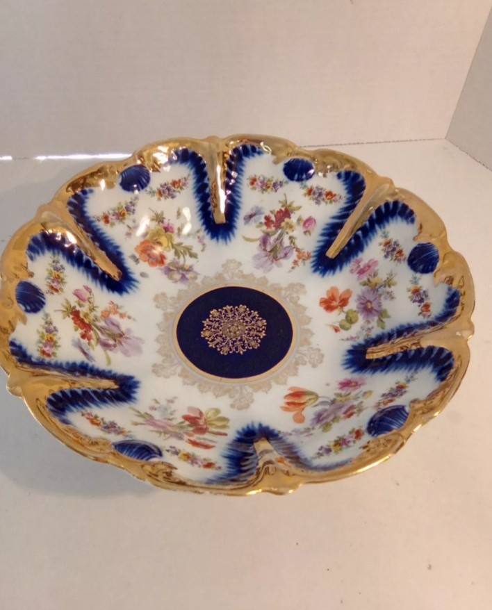 Early 20th C Ilmenau Porcelain Factory 'IPF Germany' Vint Dec Ceramic Charger