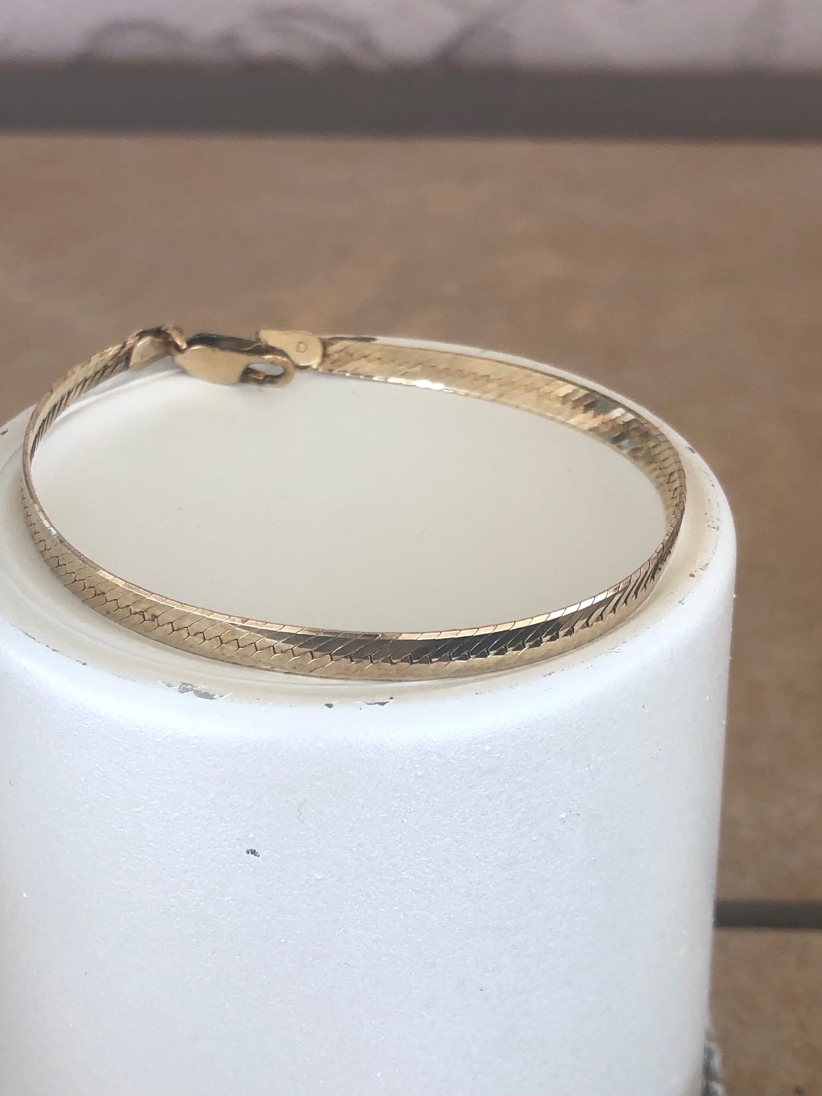 Women’s Herringbone Bracelet Stamped .925 Italy