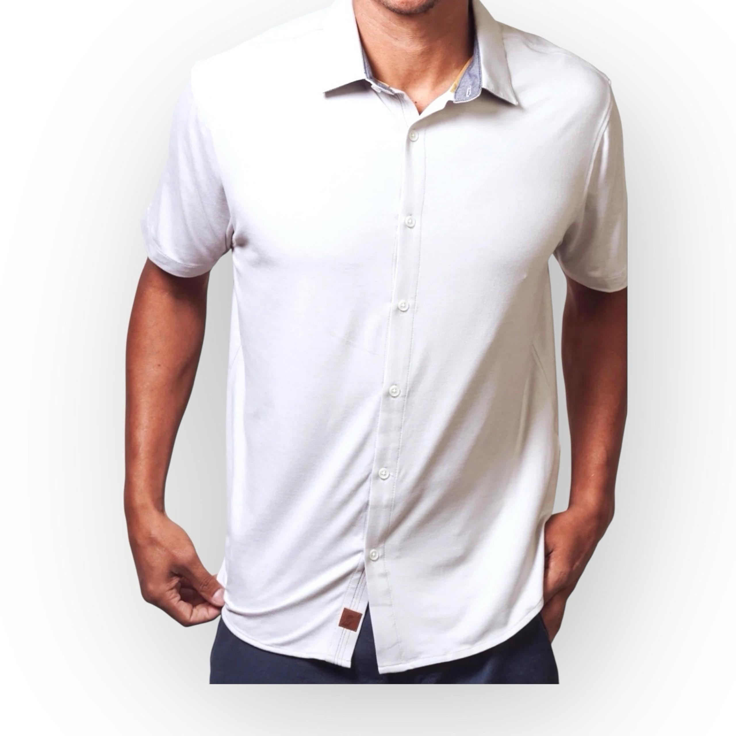 Fundamental Coast Seaside Short Sleeve Button Down Shirt Buttery Soft Men's XL
