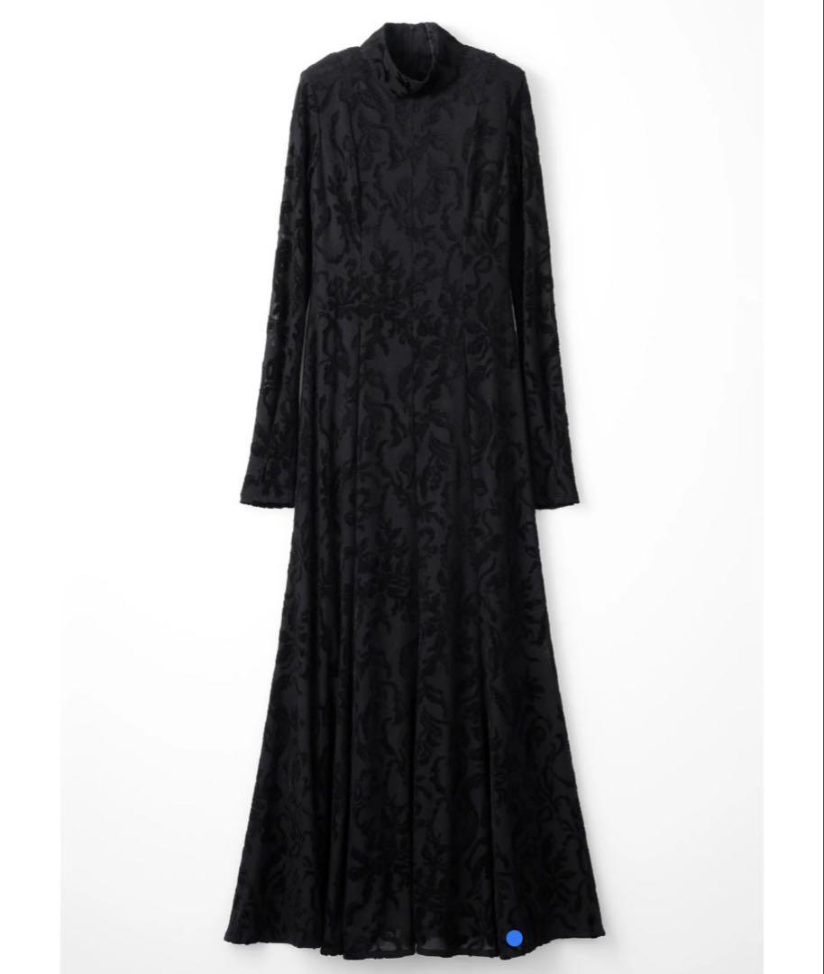 MURRAL snowflake jacquard velour dress Maxi