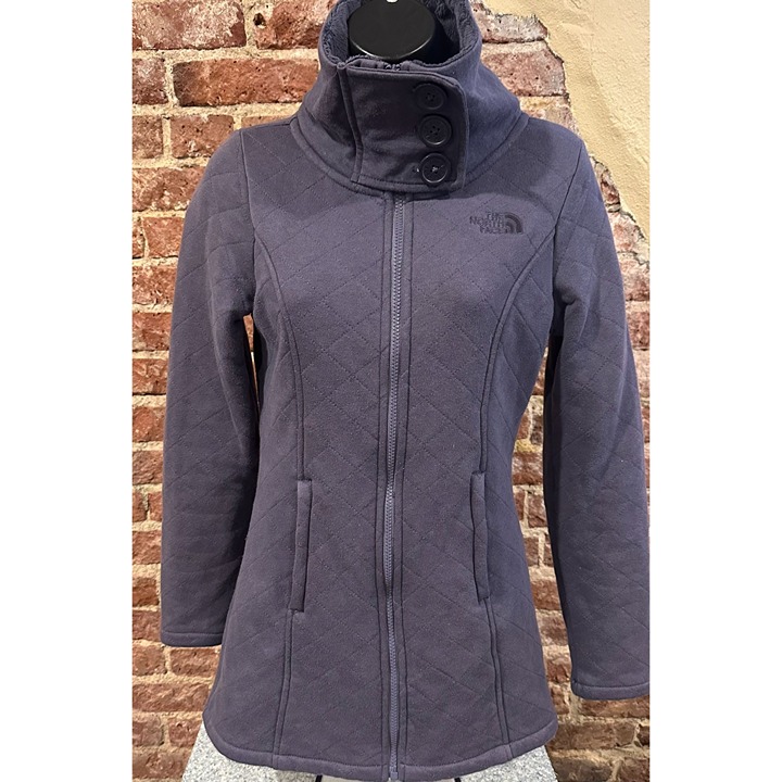 The North Face Quilted Fleece XS Full ZIp Jacket W/ Soft Velour Feel Interior