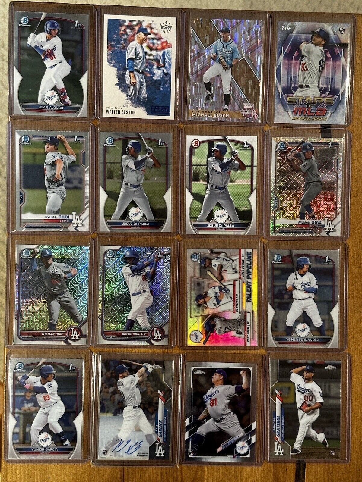 Los Angeles Dodgers Chrome Rookie Lot w/ AUTOS / Patches / #d