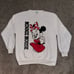 Vintage 80’s Disney Minnie Mouse Double Sided Big Print Crewneck Sweatshirt