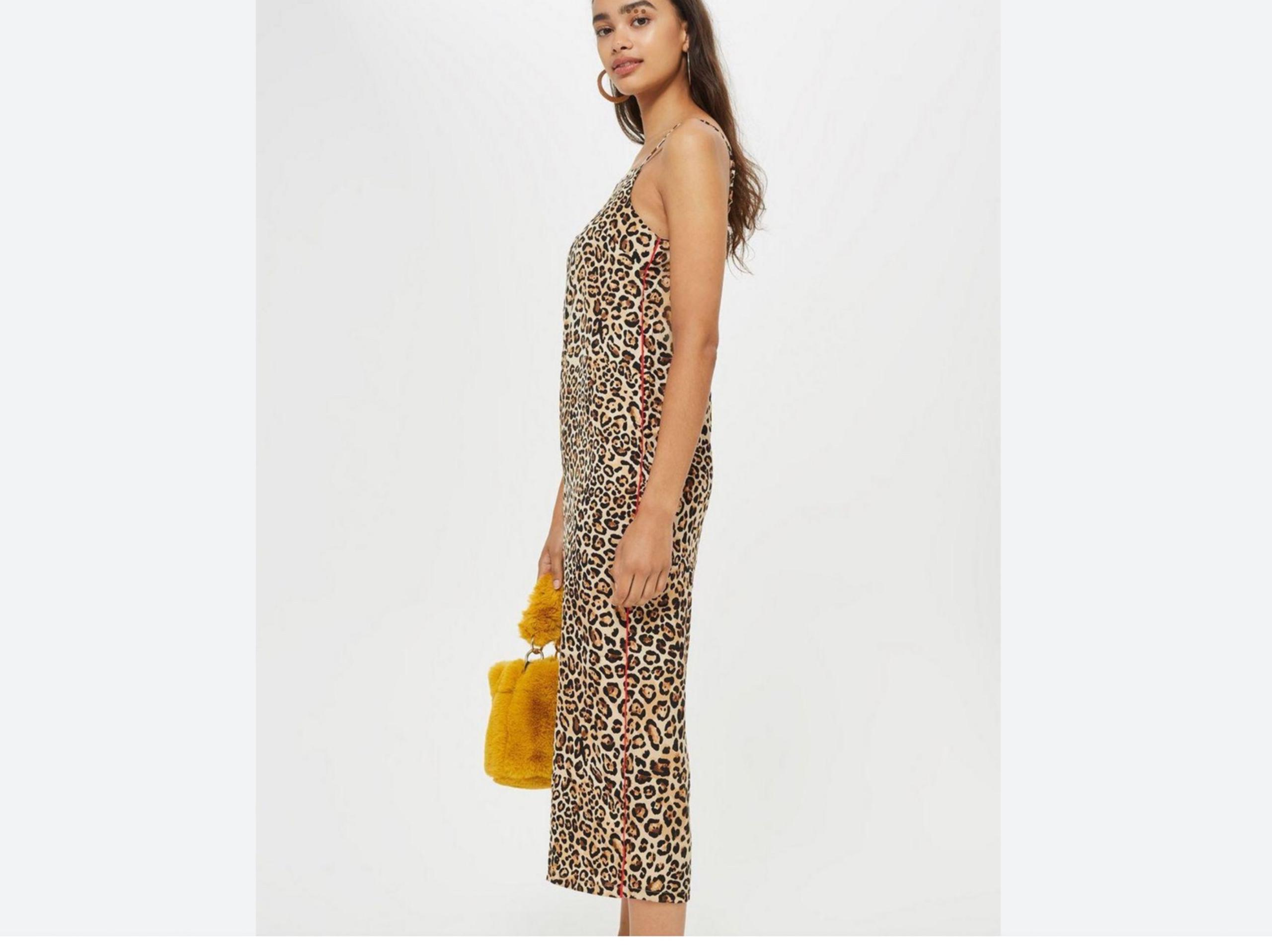 NWT TopShop Leopard Printed Strappy Cropped Lightweight Satin Jumpsuit Size 4/S
