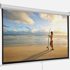 120'' Projector Screen Projection Screen Manual Pull Down HD Screen 1:1 Format
