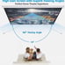 120'' Projector Screen Projection Screen Manual Pull Down HD Screen 1:1 Format
