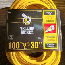 100 ft. 14/3 Outdoor Heavy-Duty 13 Amp Contractor Extension Cord w/ Lighted Plug