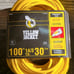 100 ft. 14/3 Outdoor Heavy-Duty 13 Amp Contractor Extension Cord w/ Lighted Plug
