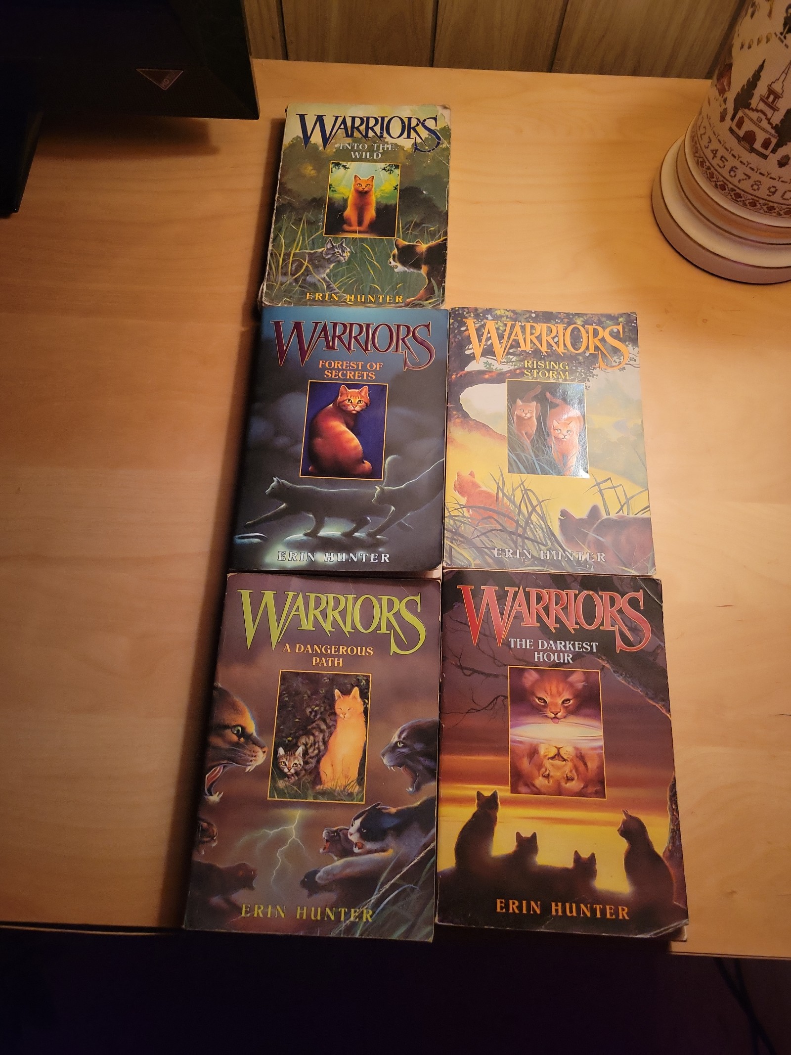 Warriors: The Prophecies Begin Lot of 5 Books (1, 3, 4, 5, 6)