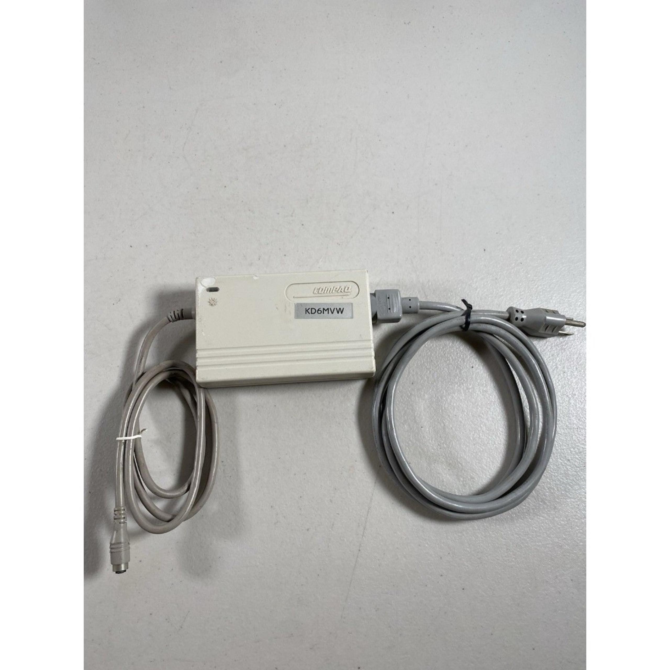 Vintage Compaq Computer 3 Pin Series 2812 AC Adapter w/ POWER CORD