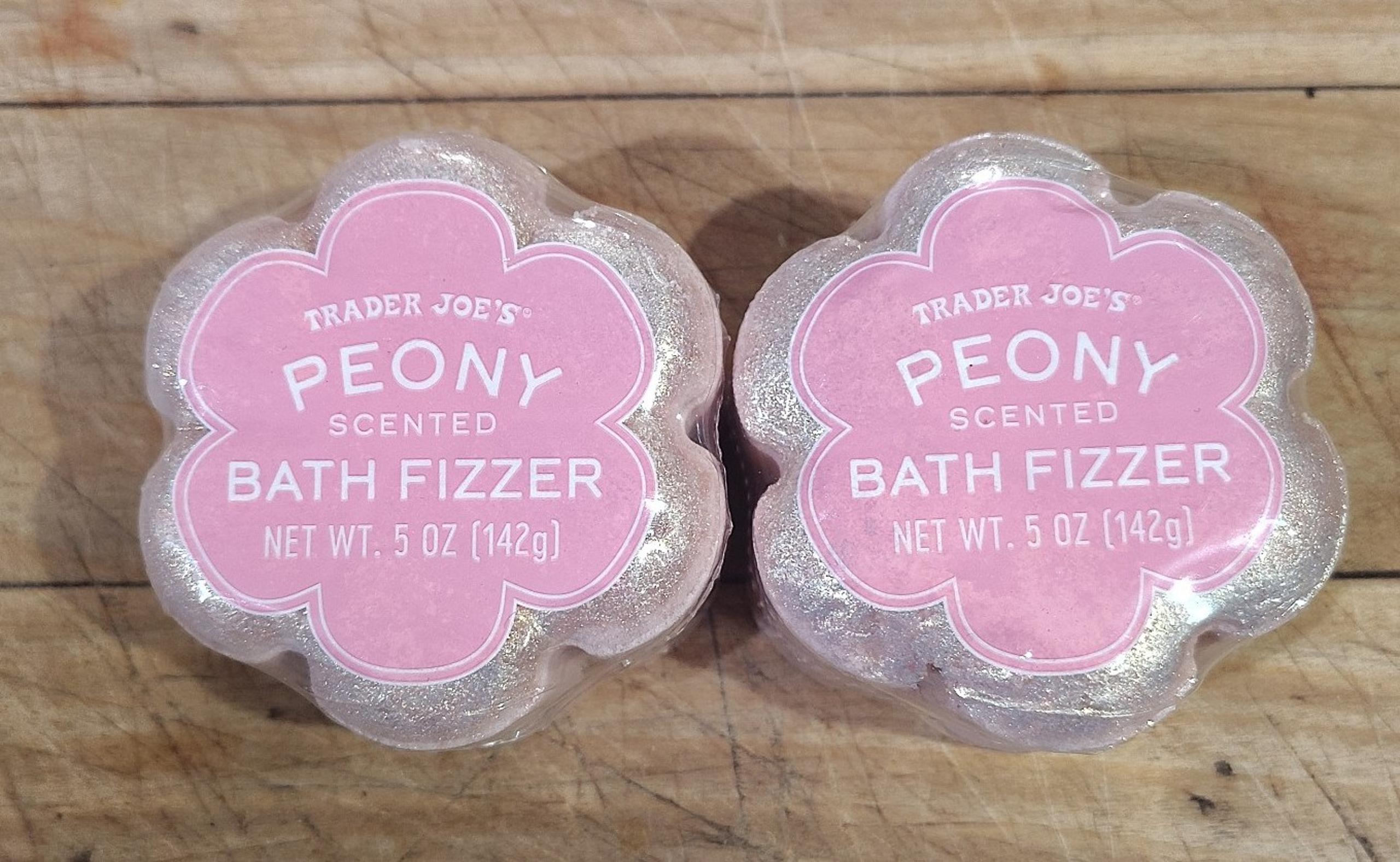 Trader Joe's Peony Scented Bath Fizzer - Lot of 2
