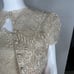 Vtg 60s House Of Bianchi Sz XS Fit Flare Midi Dress Jacket Peach Cream