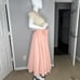 Vtg 60s House Of Bianchi Sz XS Fit Flare Midi Dress Jacket Peach Cream