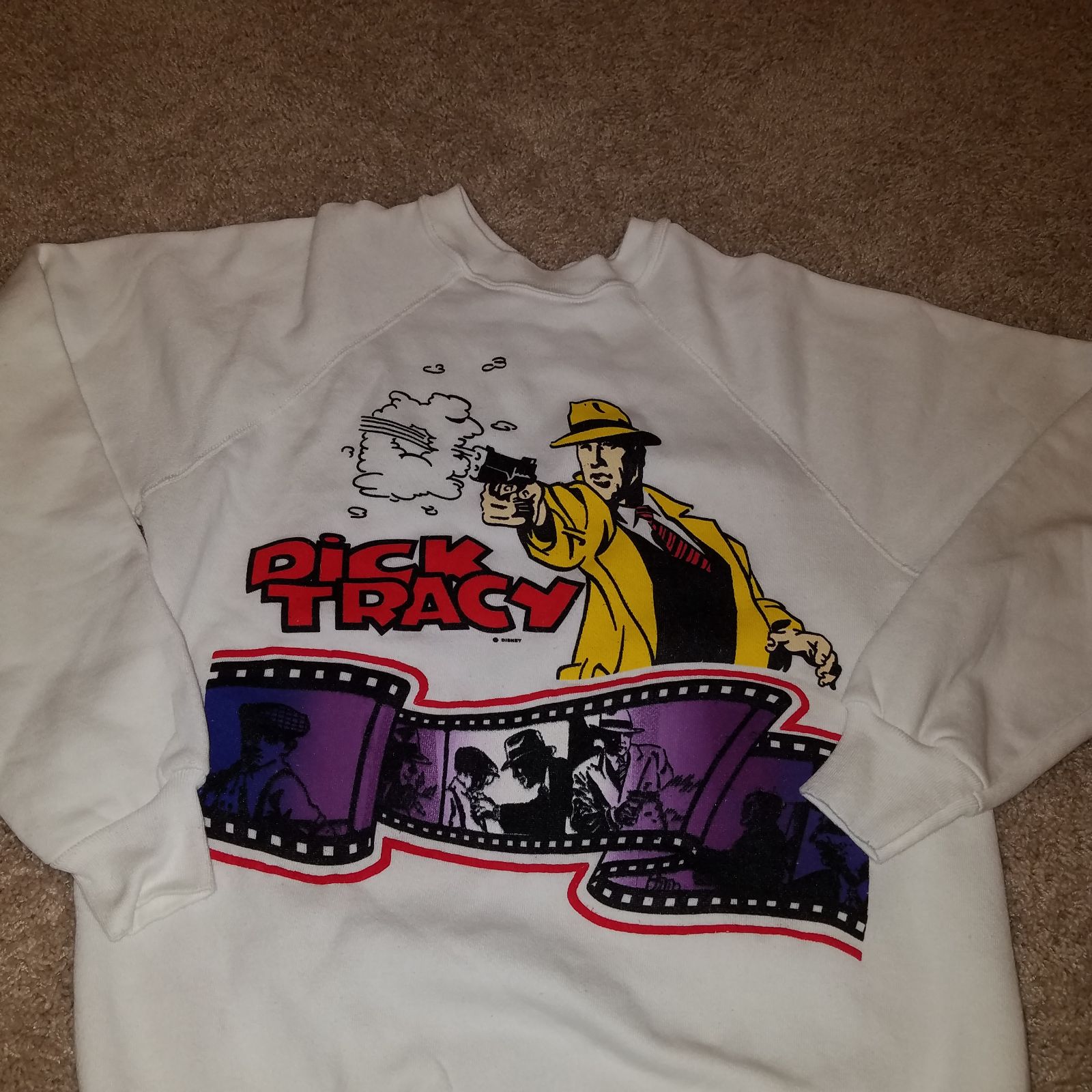 Rare Disney VTG Dick Tracy Sweater