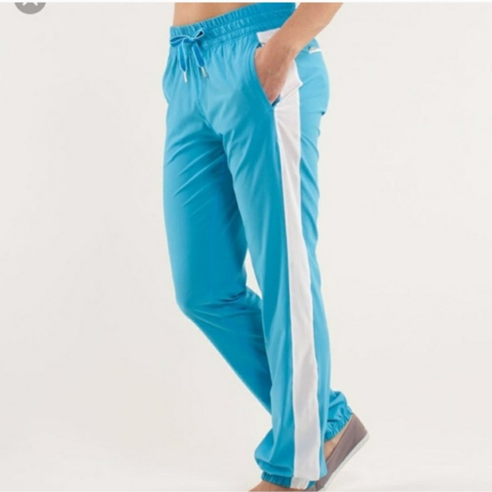 LULULEMON Women's Work It Out Track Pant Blue/White size 6