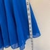 Glamour dance costume blue bedazzled rhinestones sequin dress-child S/MC