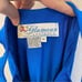 Glamour dance costume blue bedazzled rhinestones sequin dress-child S/MC