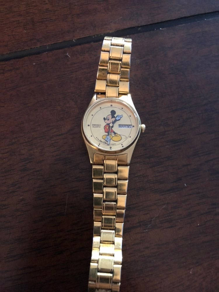 Women's Seiko Mickey Mouse watch