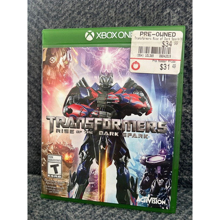 Transformers Rise Of The Dark Spark Xbox One 2014 Video Game Tested Works U3