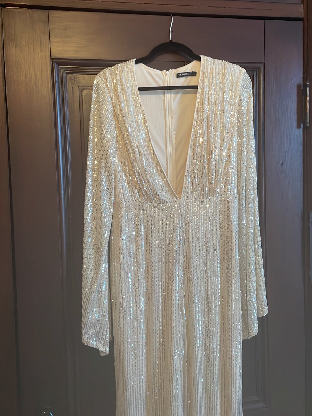 Champagne Problems Sequin Romper