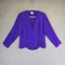 RM Richards Jacket Womens M Blue Floral Lace Trim Lined Formal Business Classic