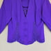 RM Richards Jacket Womens M Blue Floral Lace Trim Lined Formal Business Classic