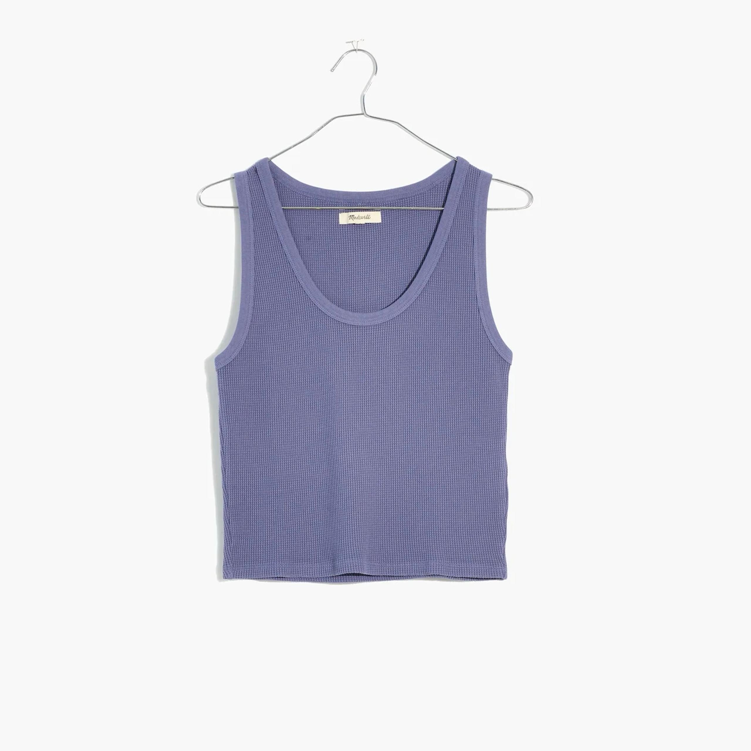 Madewell Tank Top Waffle Knit Crop Women’s size Medium NEW