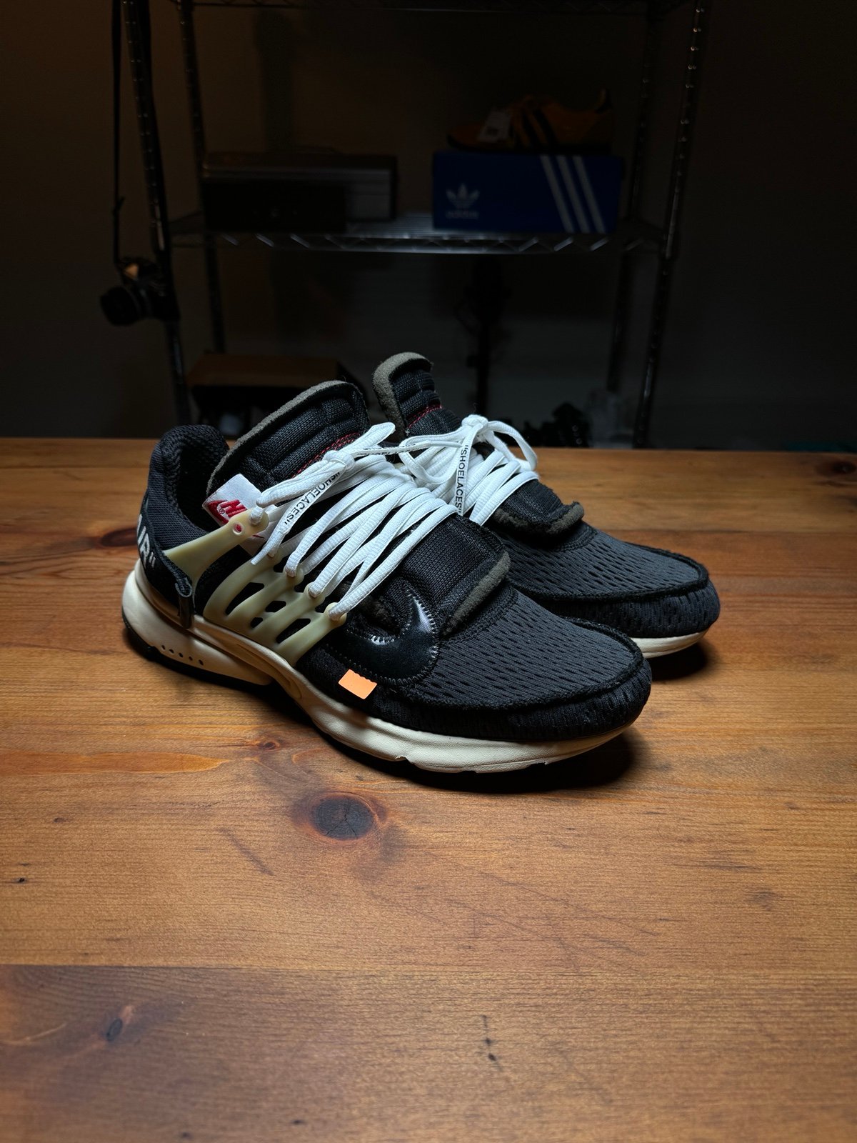 NIKE X VIRGIL ABLOH OFF WHITE THE 10 AIR PRESTO BLACK MUSLIN SZ 10 AA3830-001