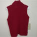 Ralph Lauren Vintage Knits turtleneck Tank Top Sleeveless Sweater Red SZ Large.